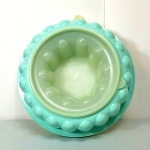 Vintage Tupperware Jello Mold Blue and White